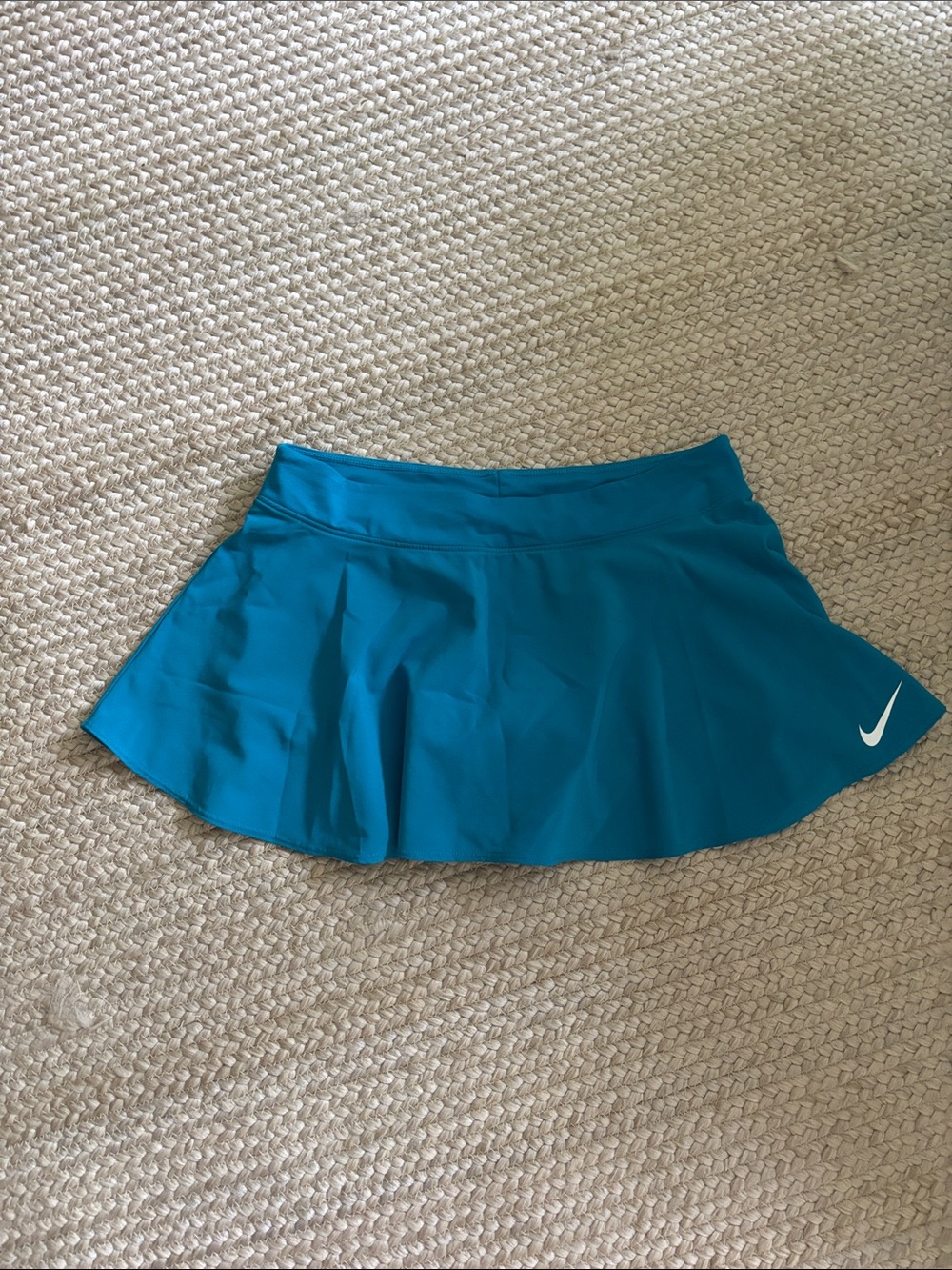 Nike Victory Teal Blue Flouncy Girls' Tennis Skirt Skort Dri-Fit Stretchy. Sz L